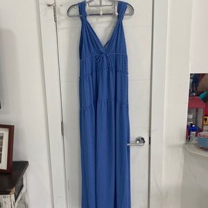 Free People Martina Maxi Blue size Large NWT